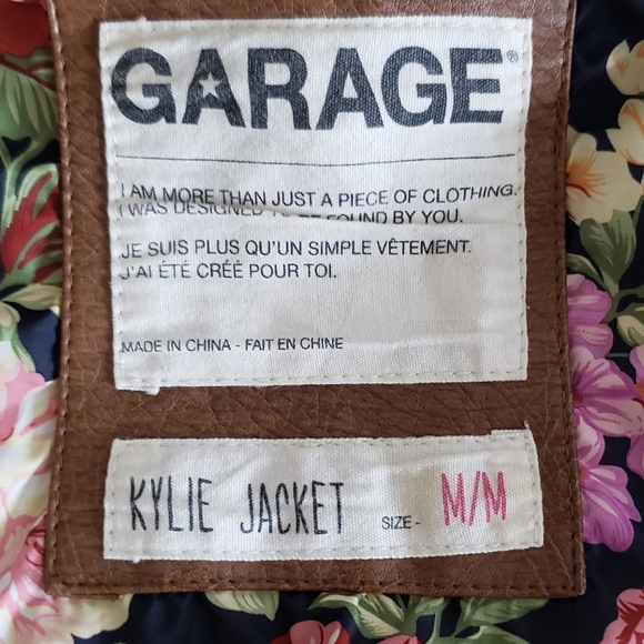 Garage Faux Leather Jacket medium - Picture 3 of 3